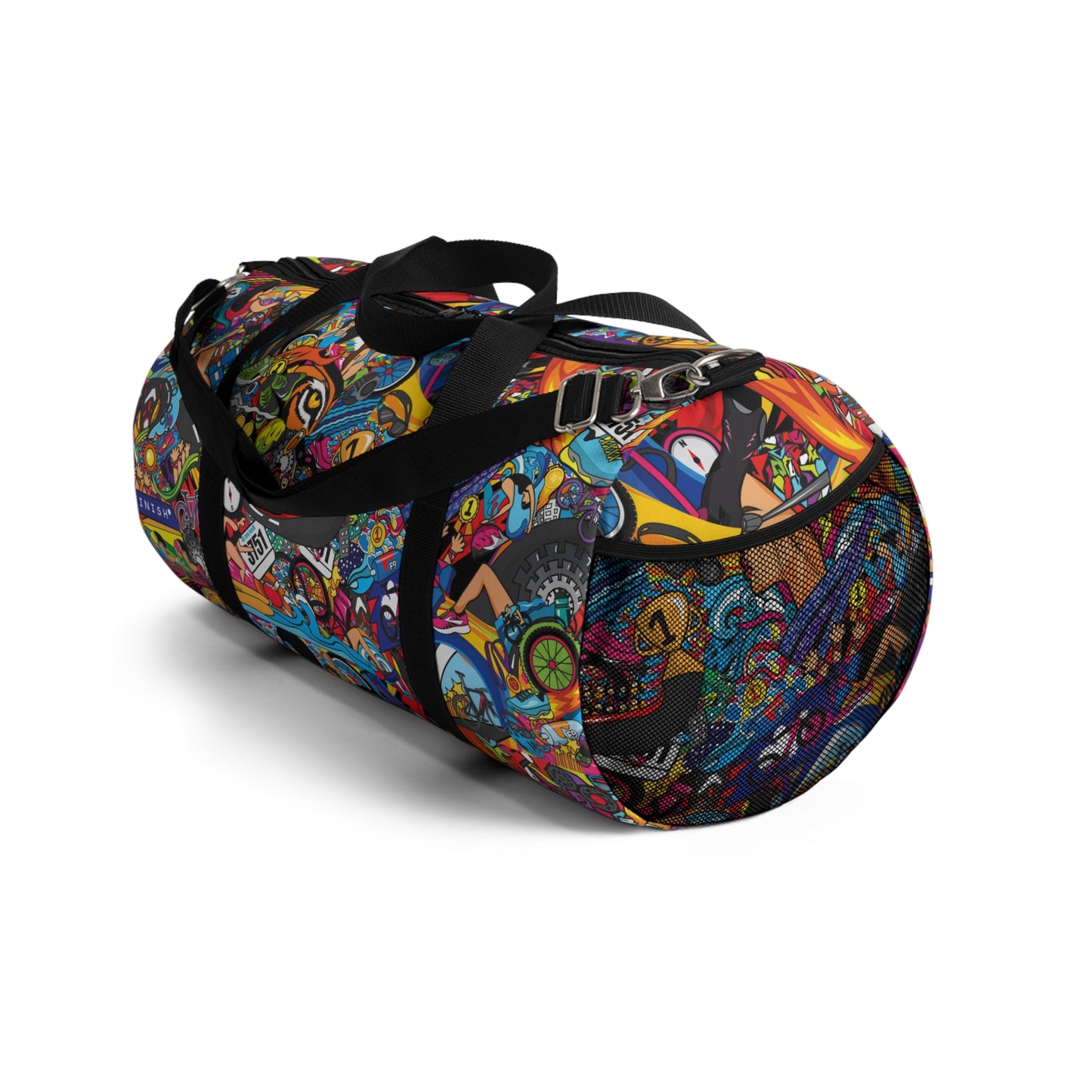 Women's Triathlete Mural Duffel Bag - Embrace Your Inner Warrior