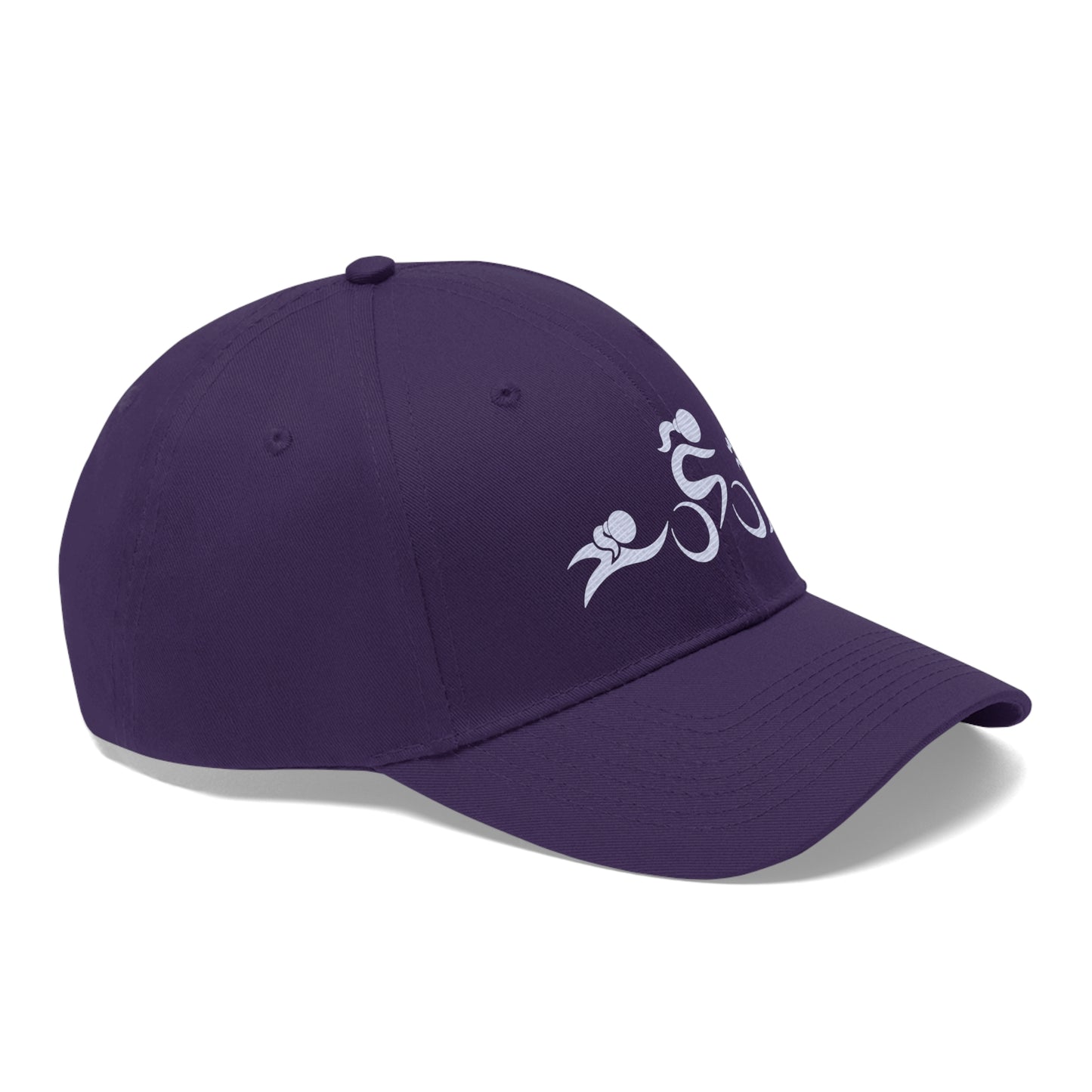 Women's Triathlete Logo Cap | Embroidered Swim, Bike, Run Design | Cotton Twill and Adjustable