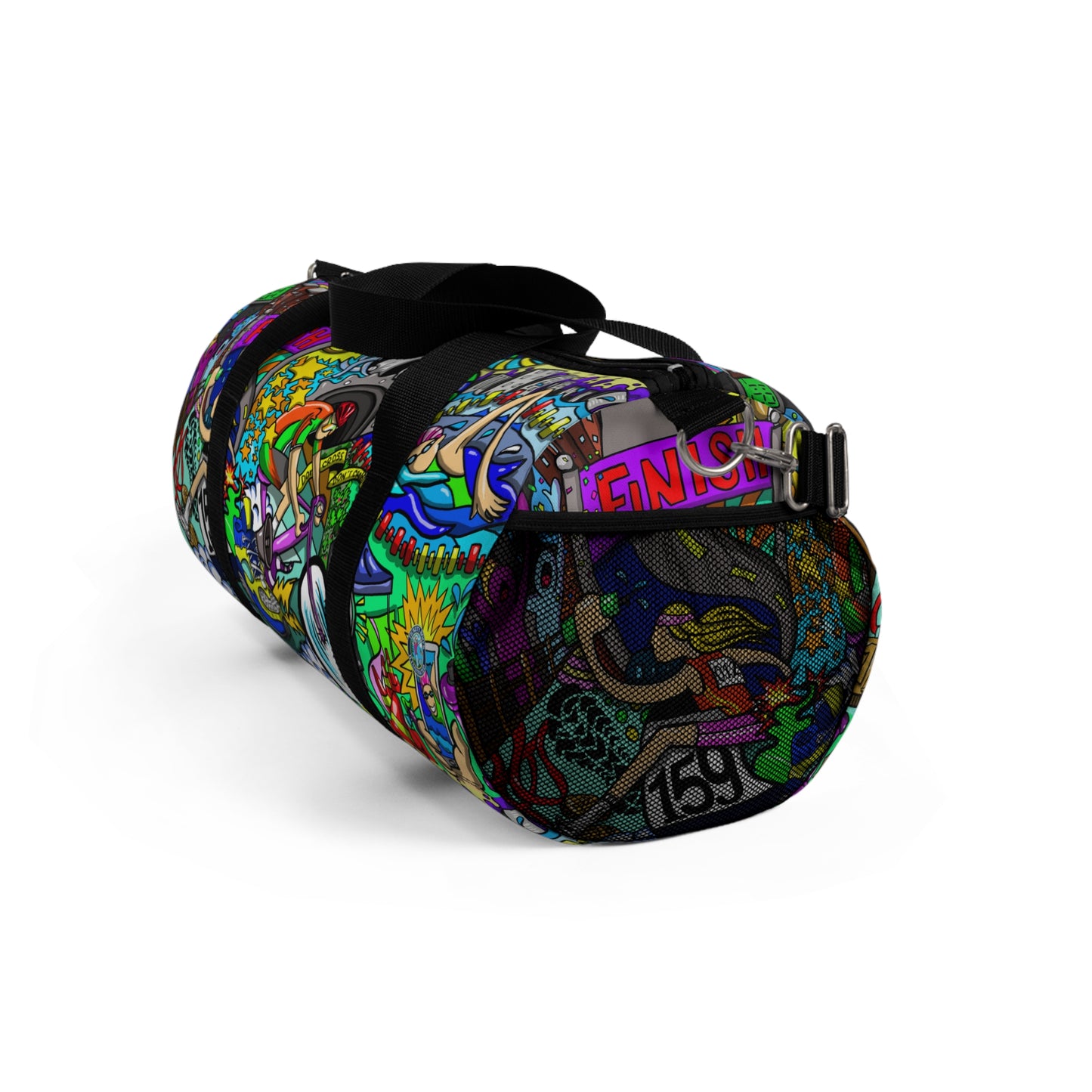 Women's Triathlon Artistic Mural Duffel Bag - Carry Your Passion in Style