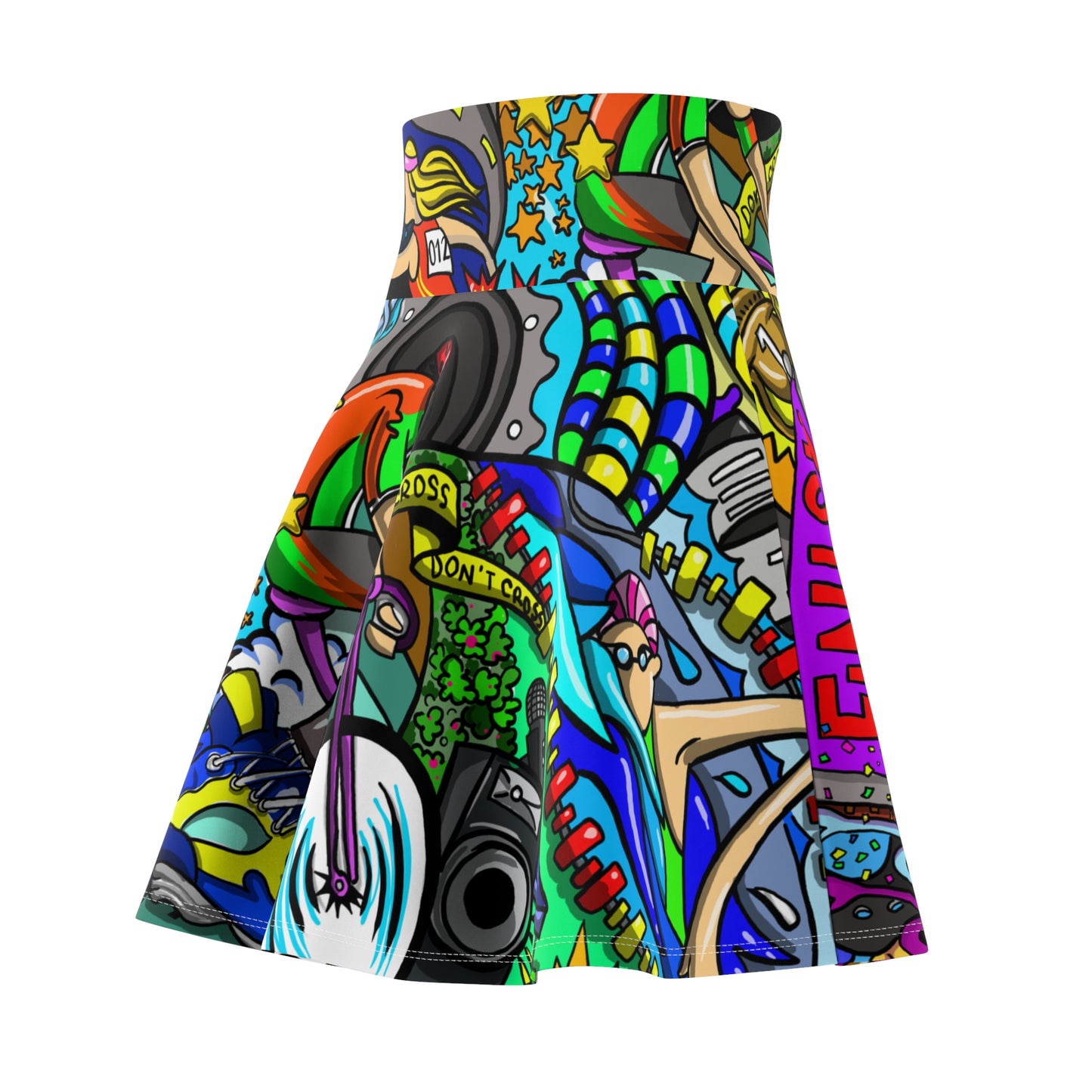 Women's Triathlon Skater Skirt - Artistic Multisport Elegance - Great Gift for Triathletes and Runners