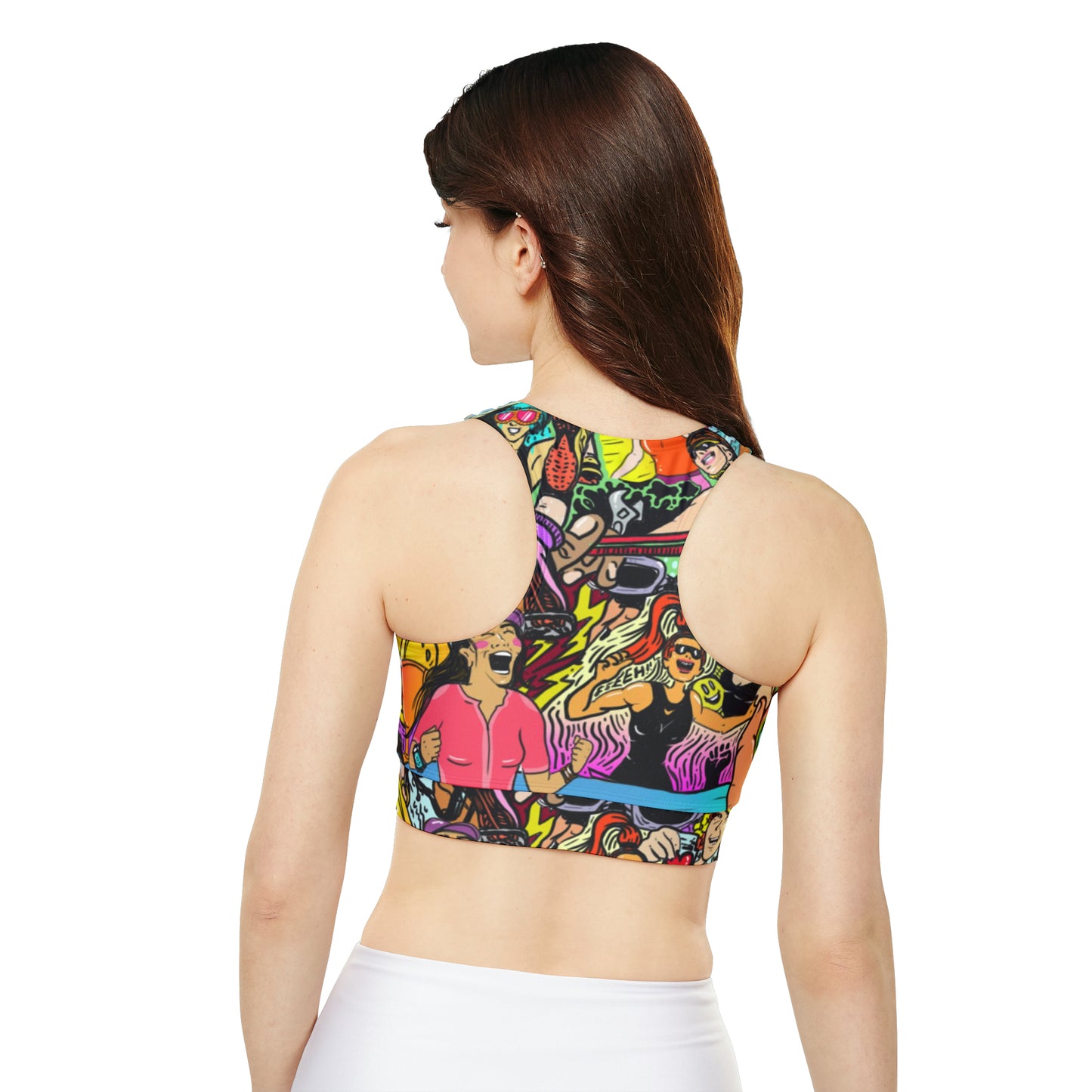 Badass Women Athletes Padded Sports Bra - Unleash Your Inner Champion