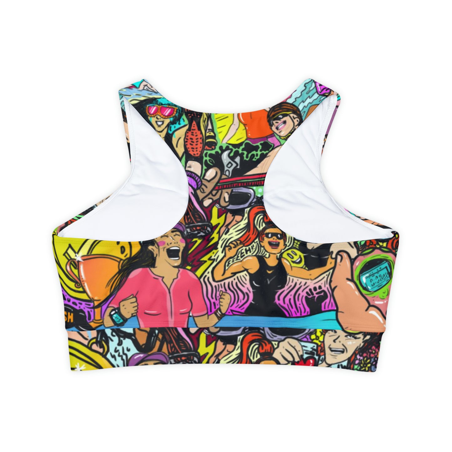 Badass Women Athletes Padded Sports Bra - Unleash Your Inner Champion