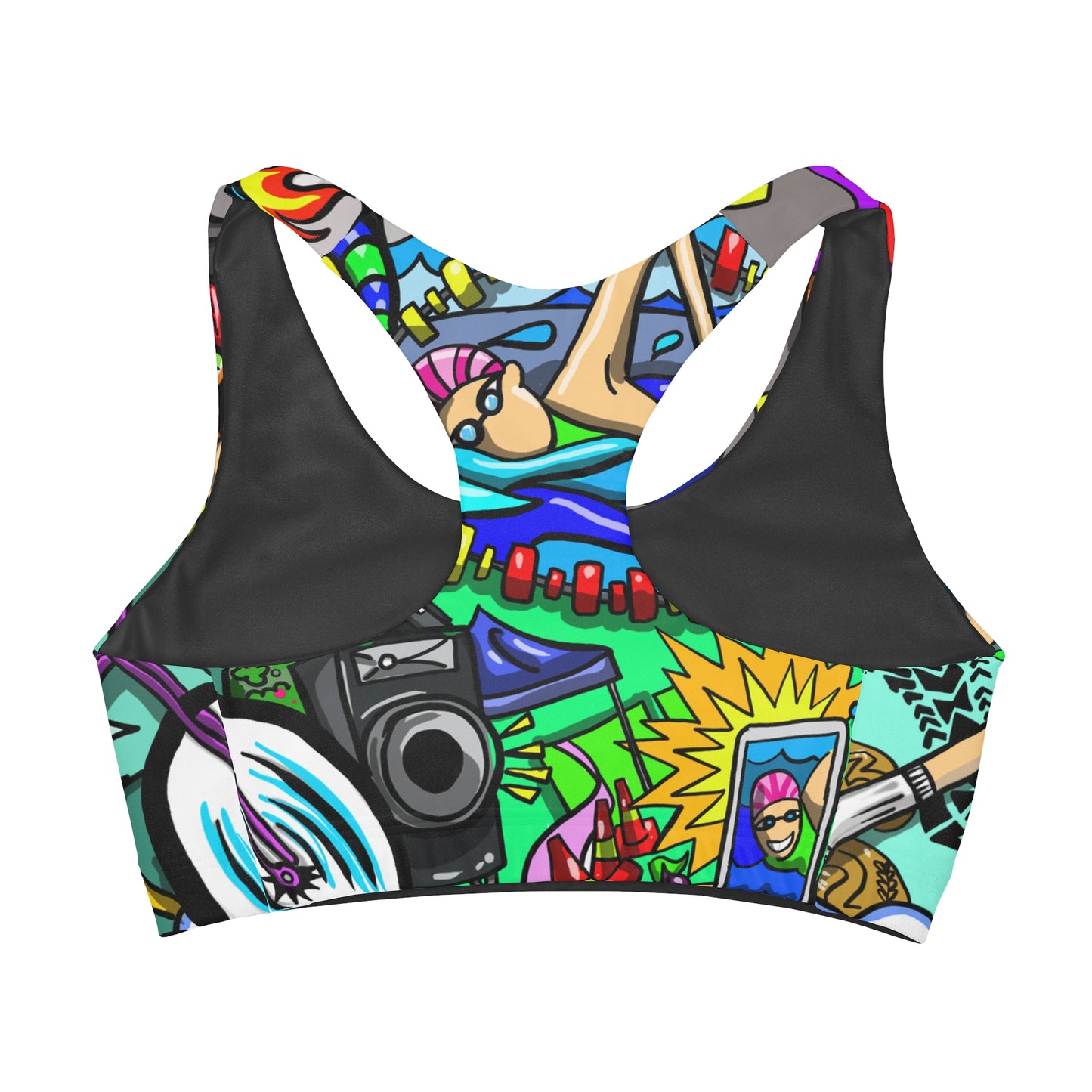 Girls' Whimsical Multisport Racerback Sports Bra | Ages 3-13 | Double Lined