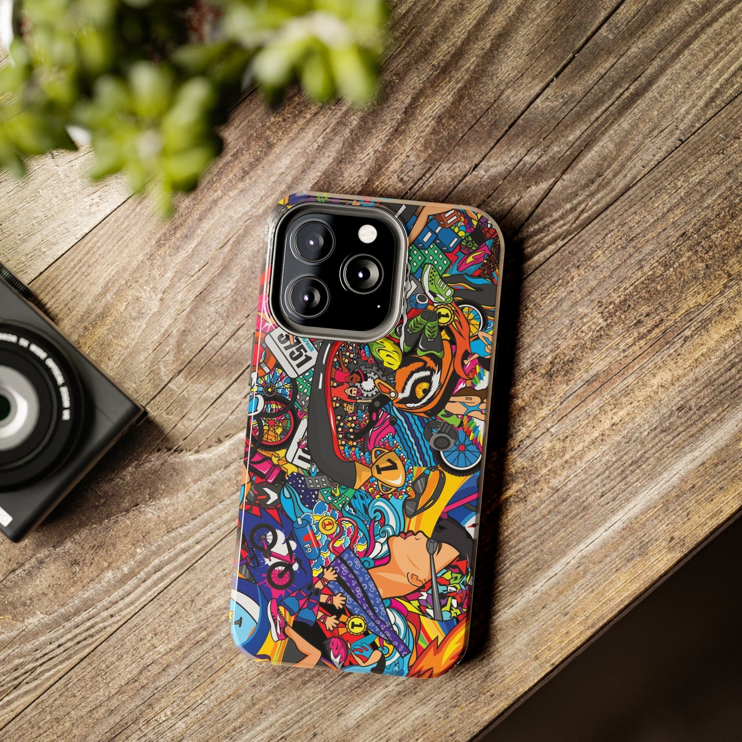 Diverse Women's Triathlete Mural iPhone Case | Swim, Bike, Run Art | Lightweight & Impact-Resistant