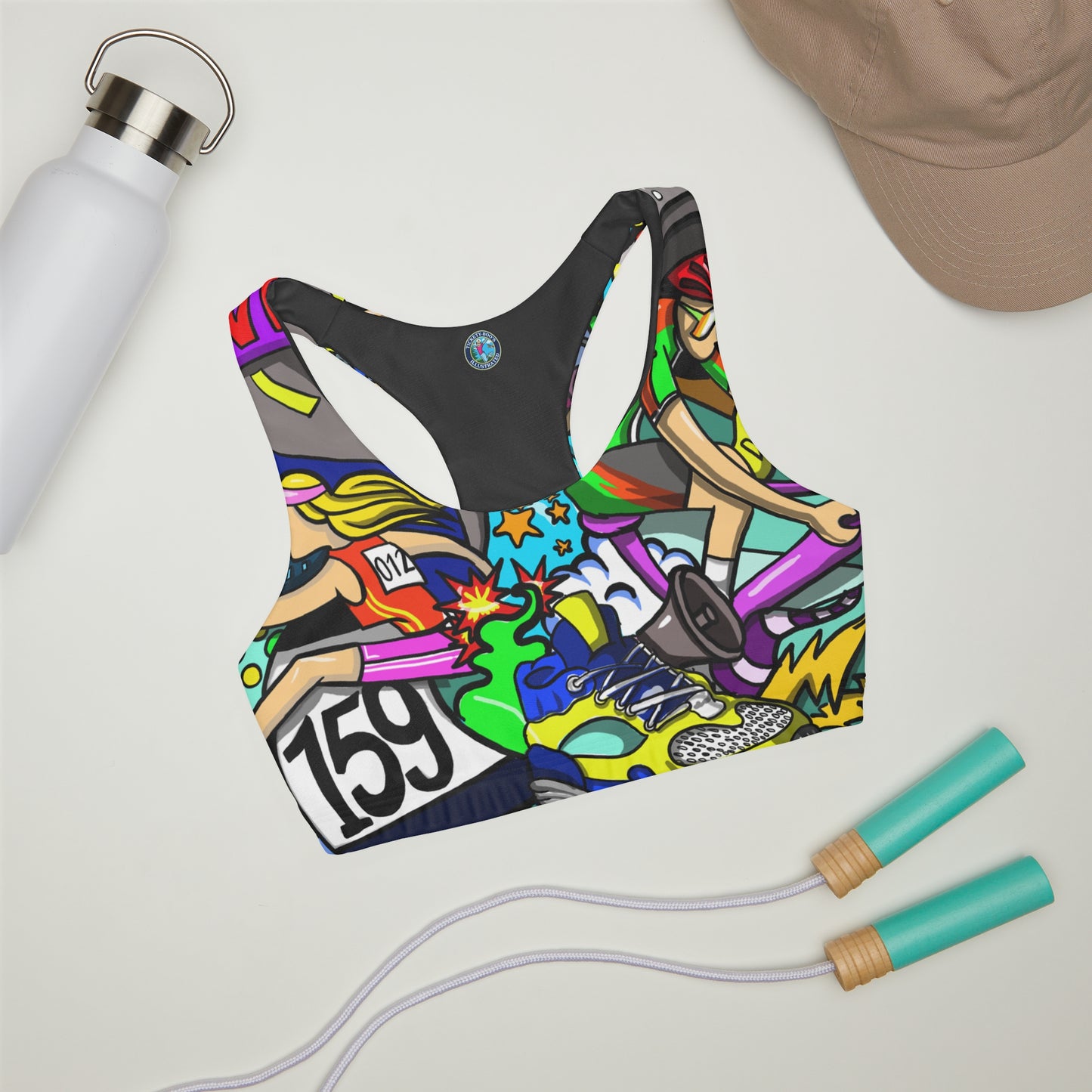 Girls' Whimsical Multisport Racerback Sports Bra | Ages 3-13 | Double Lined