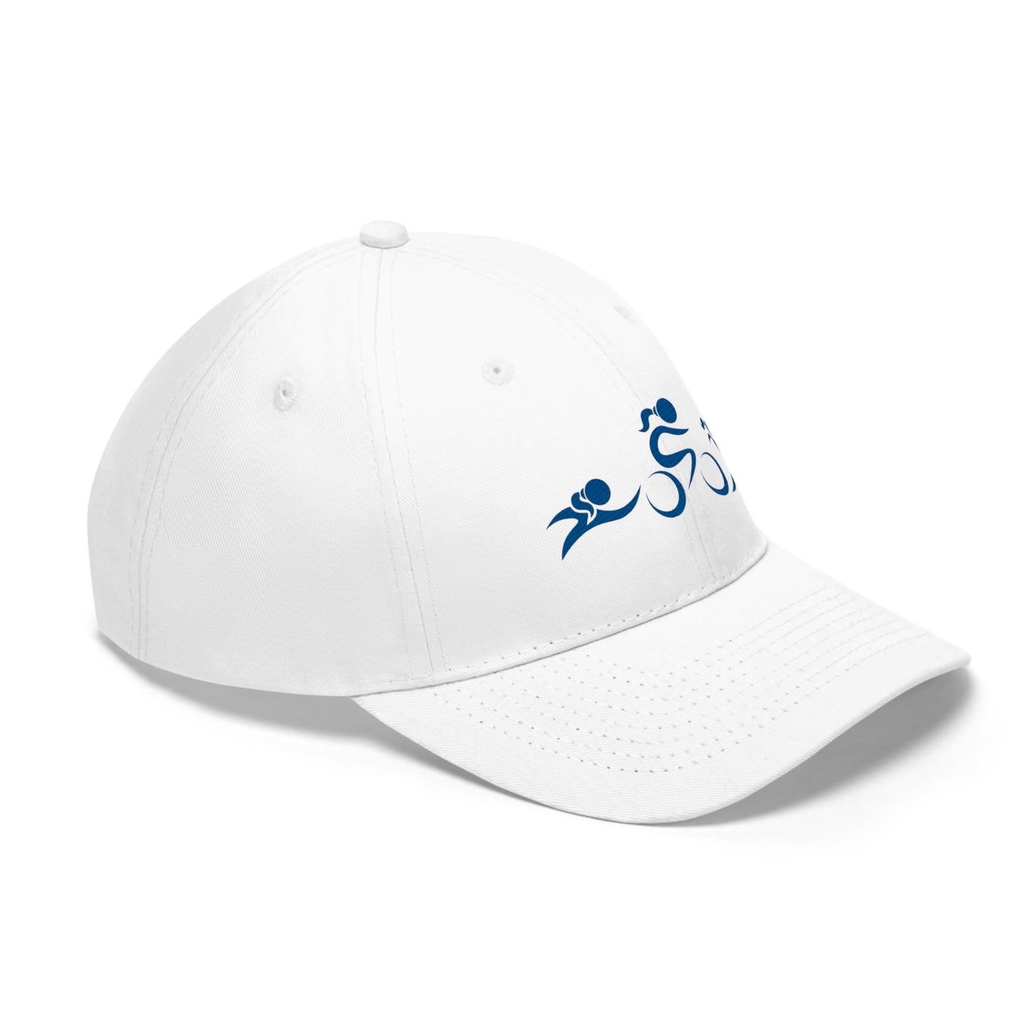 Women's Triathlete Logo Cap | Embroidered Swim, Bike, Run Design | Cotton Twill and Adjustable