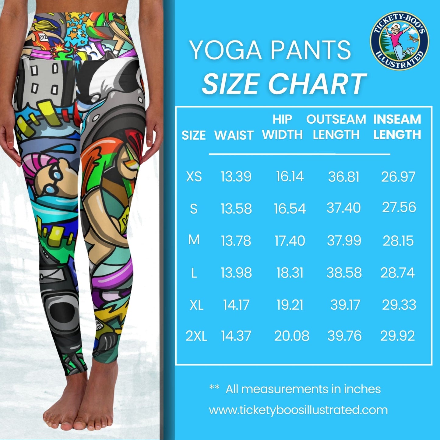 Elevate Your Active Wardrobe with Women's Whimsical Triathlete-Inspired Yoga Pants!